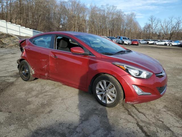  HYUNDAI ELANTRA 2015 Czerwony