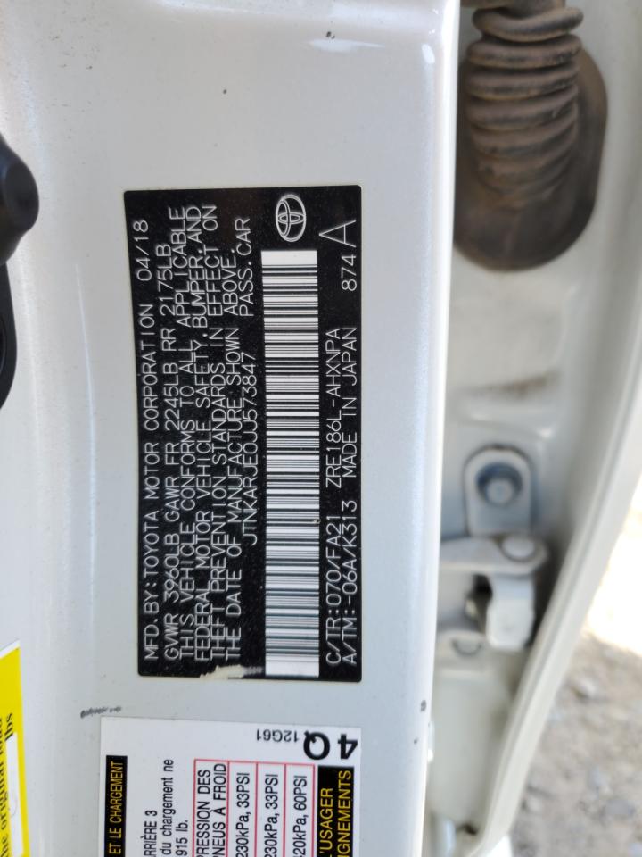 2018 Toyota Corolla Im VIN: JTNKARJE0JJ573847 Lot: 50879475