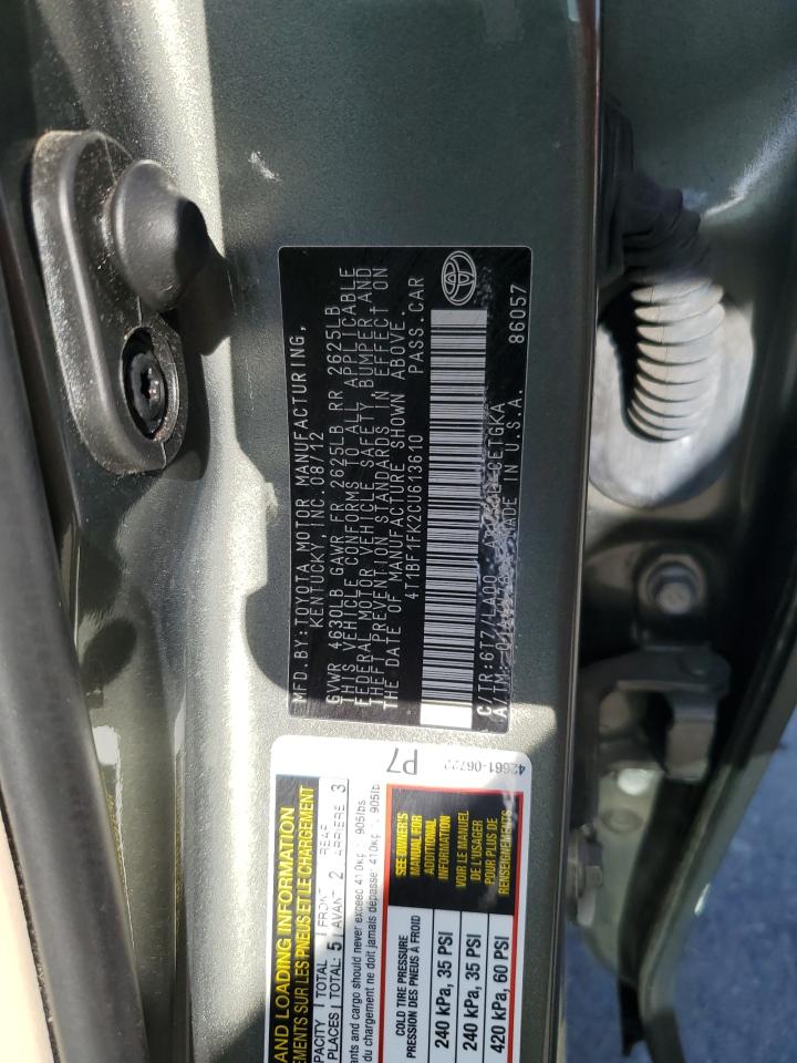2012 Toyota Camry - Image 12