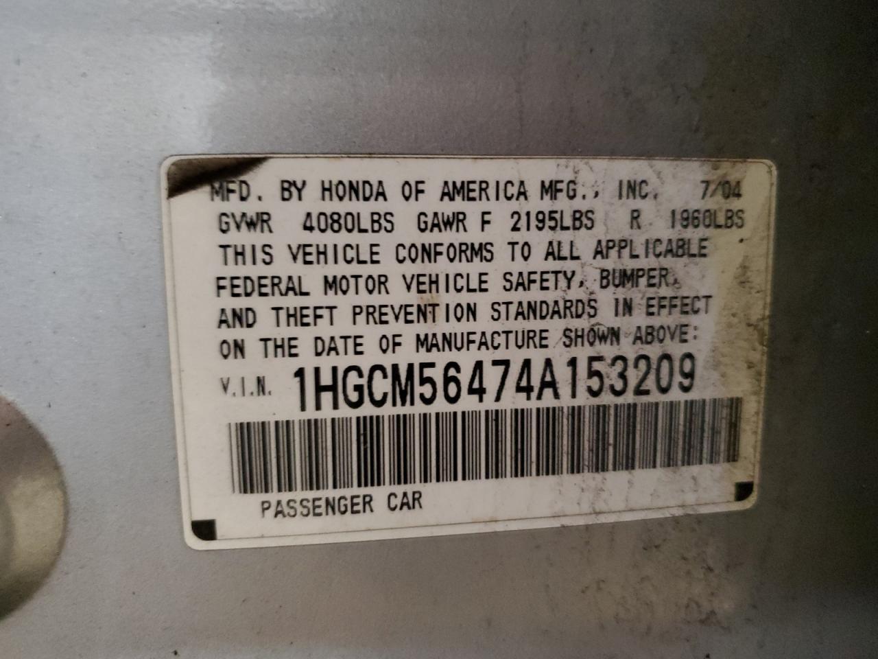 2004 Honda Accord - Image 12