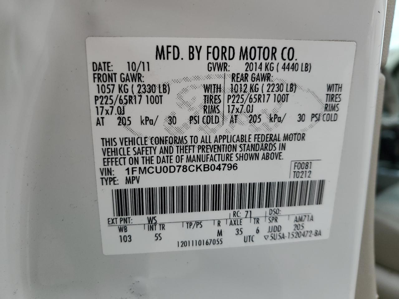 2012 Ford Escape - Image 13