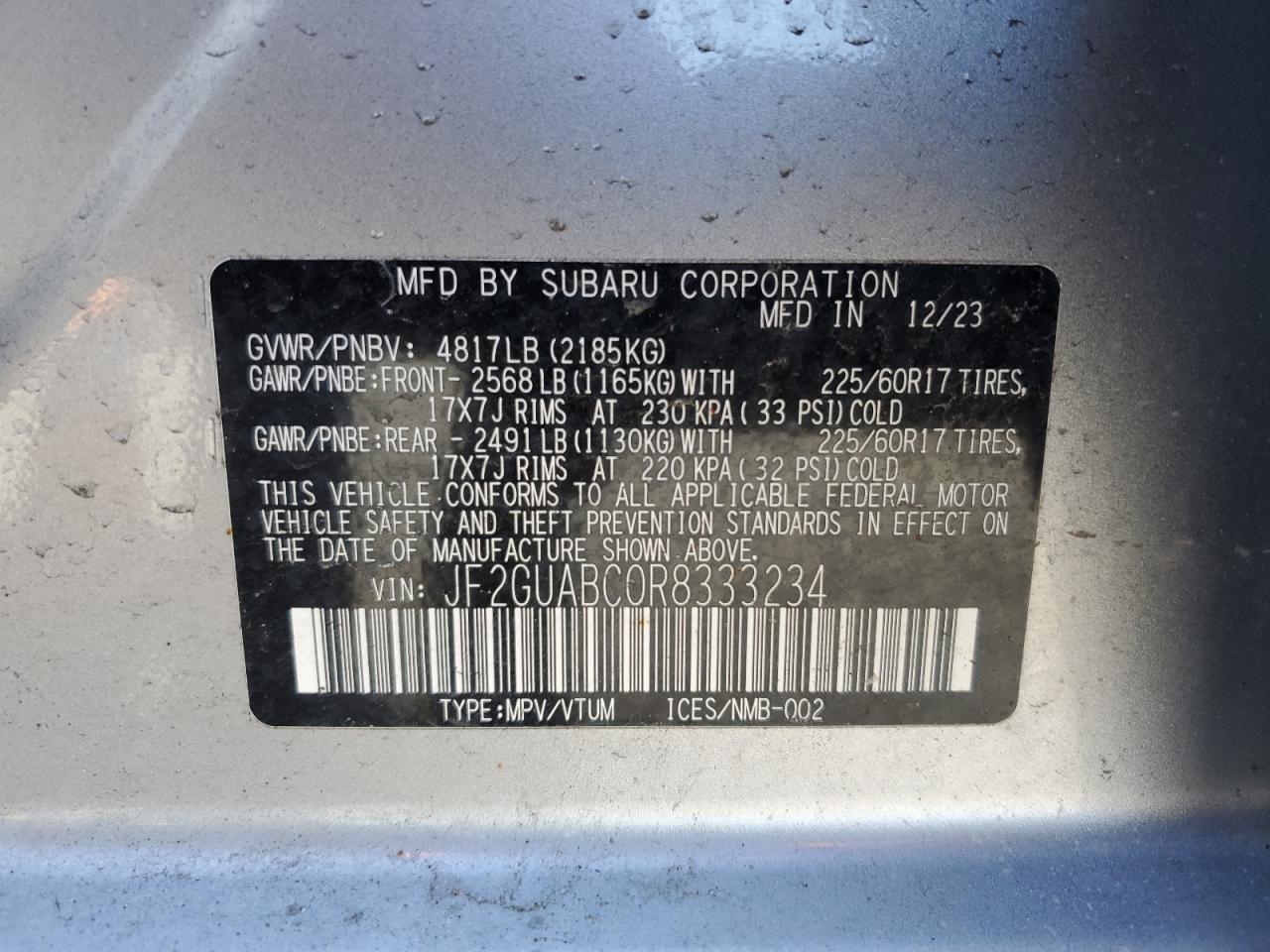 2024 Subaru XV - Image 12