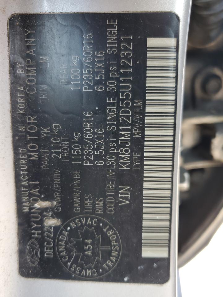 2005 Hyundai Tucson Gl VIN: KM8JM12D55U112321 Lot: 47990105
