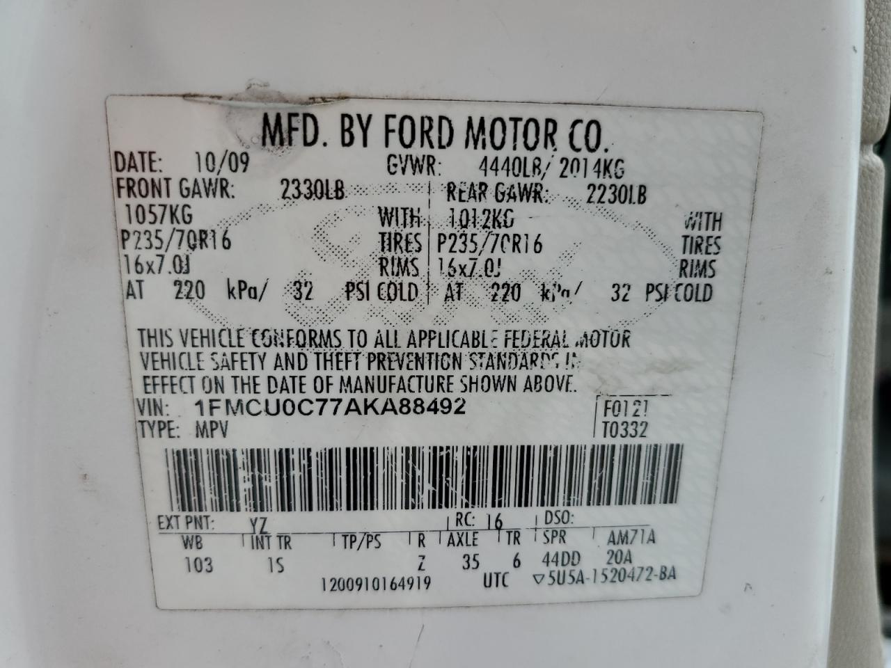 2010 Ford Escape - Image 12