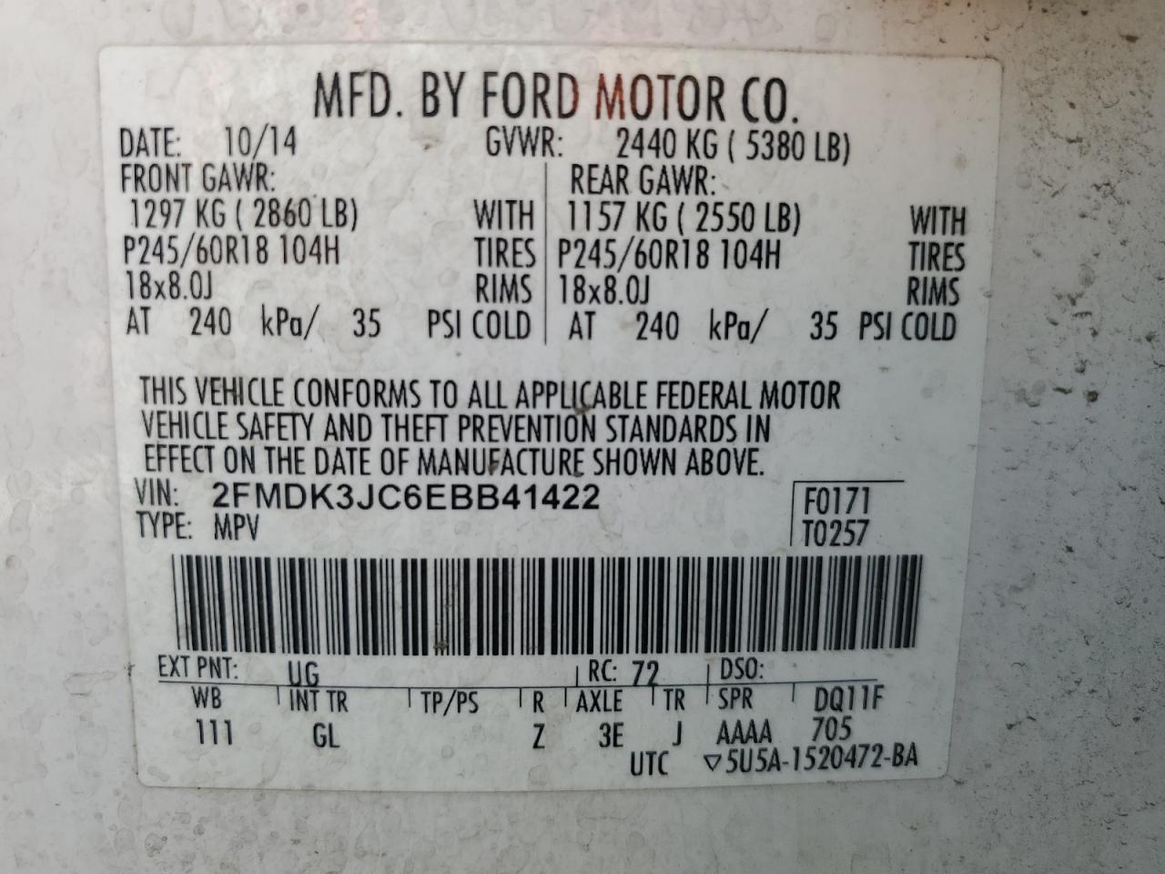 2014 Ford Edge - Image 13