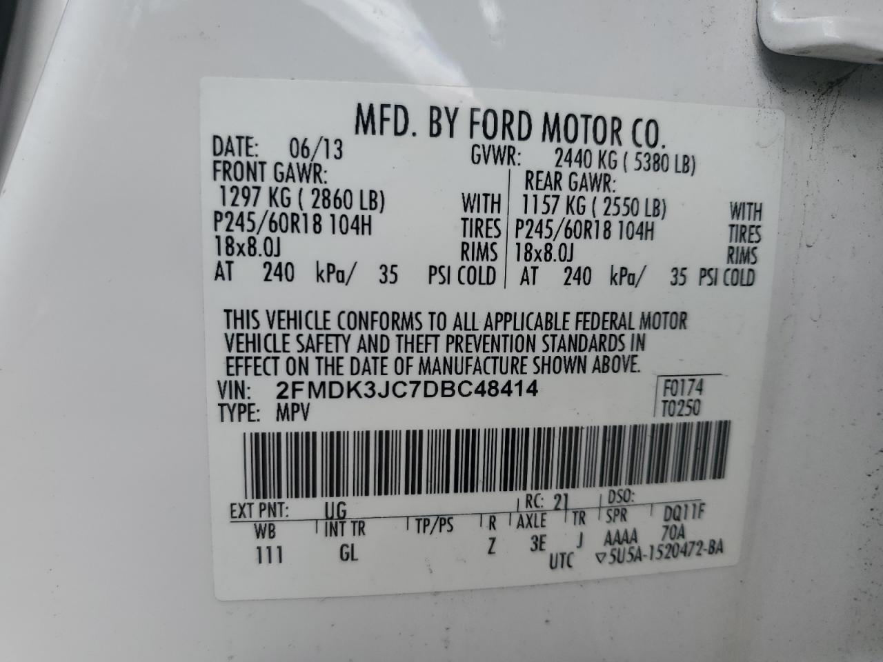 2013 Ford Edge - Image 13