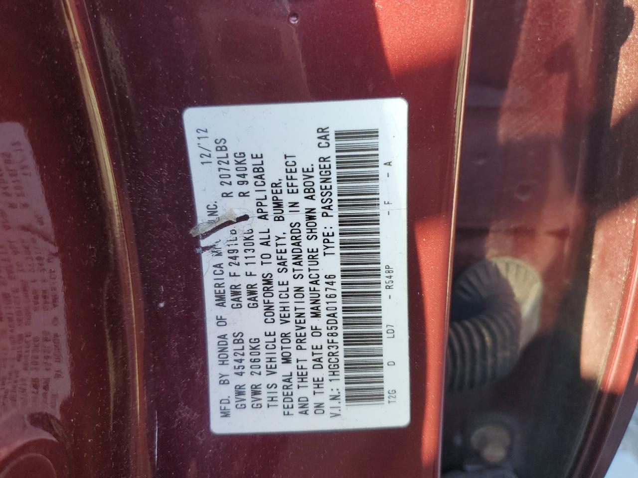2013 Honda Accord - Image 12