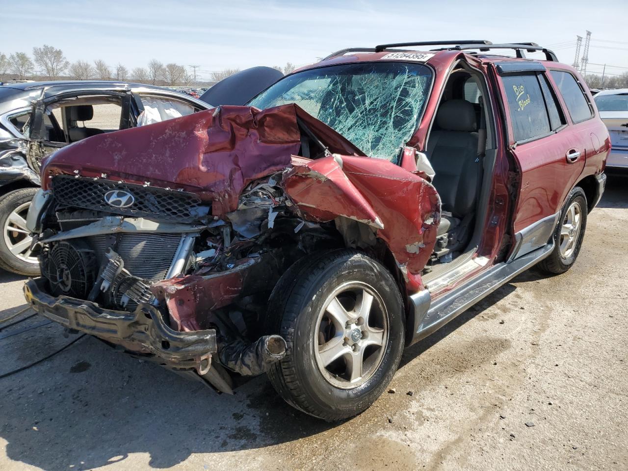 2003 Hyundai Santa Fe Gls na sprzedaż w Pekin, IL - Front End