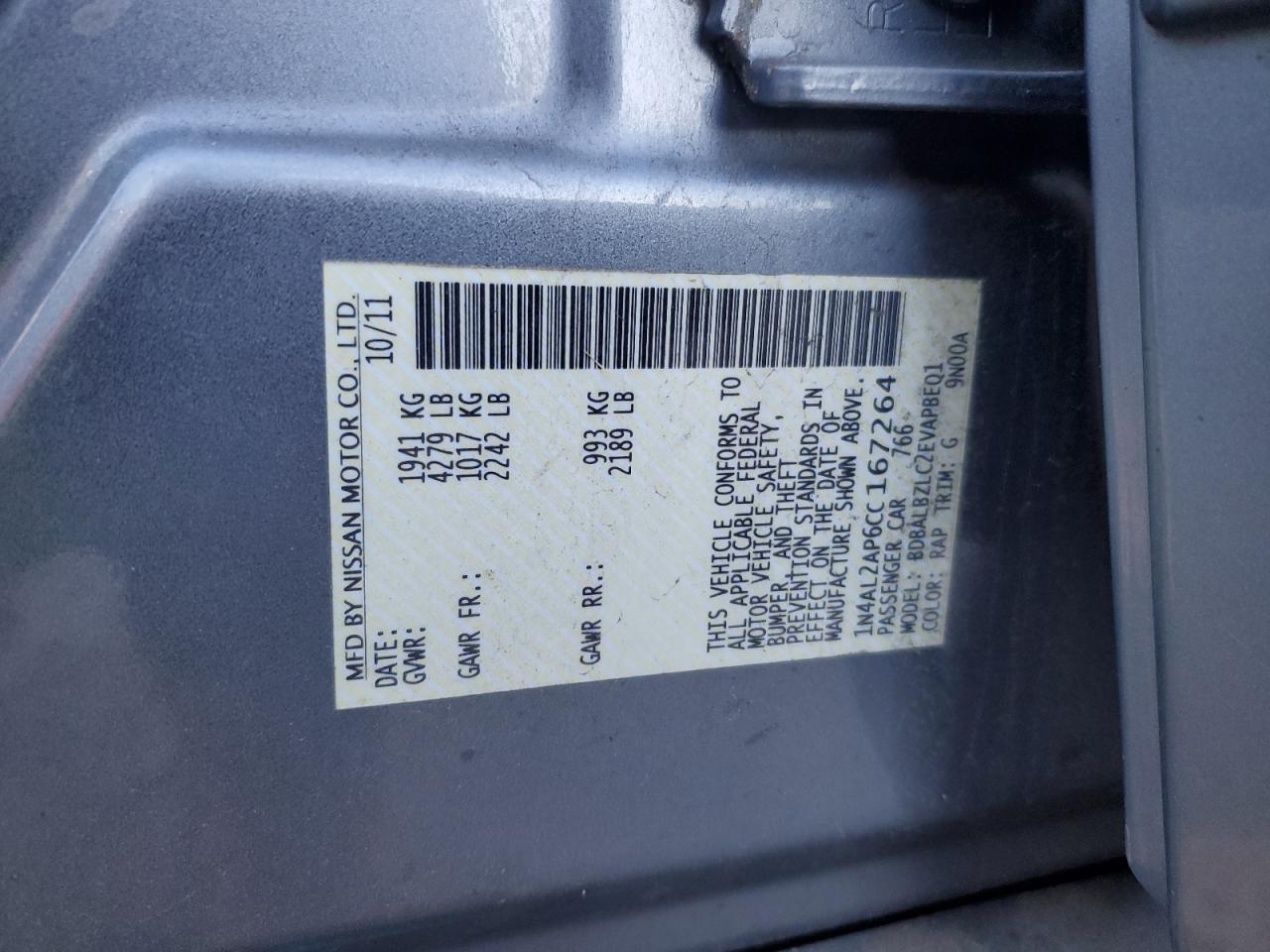 2012 Nissan Altima - Image 13