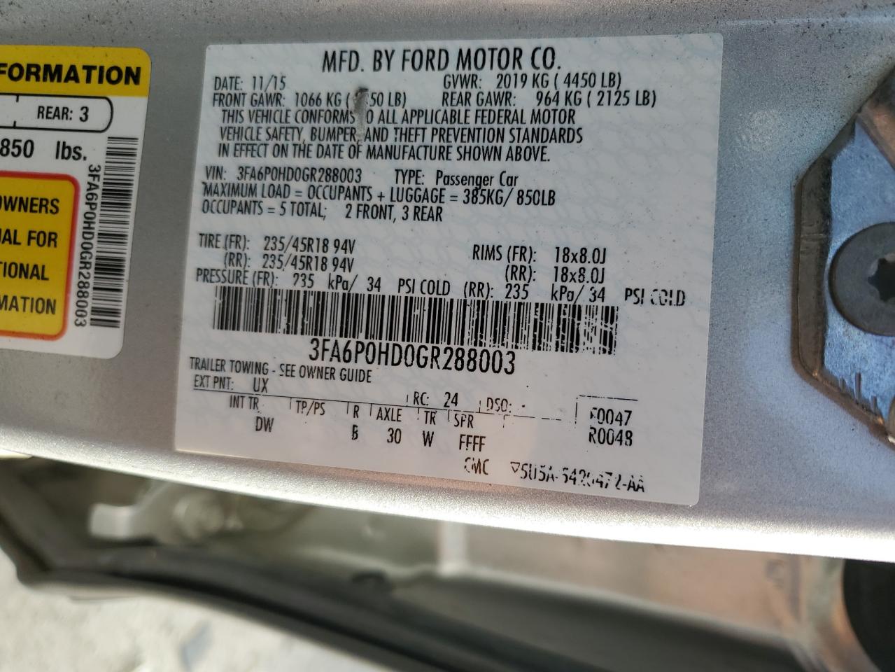 2016 Ford Fusion - Image 13