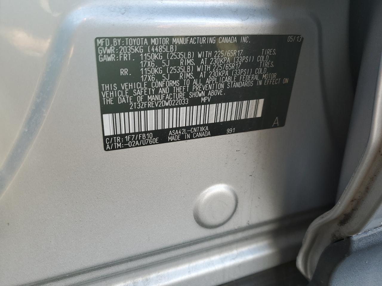2013 Toyota RAV 4 - Image 13