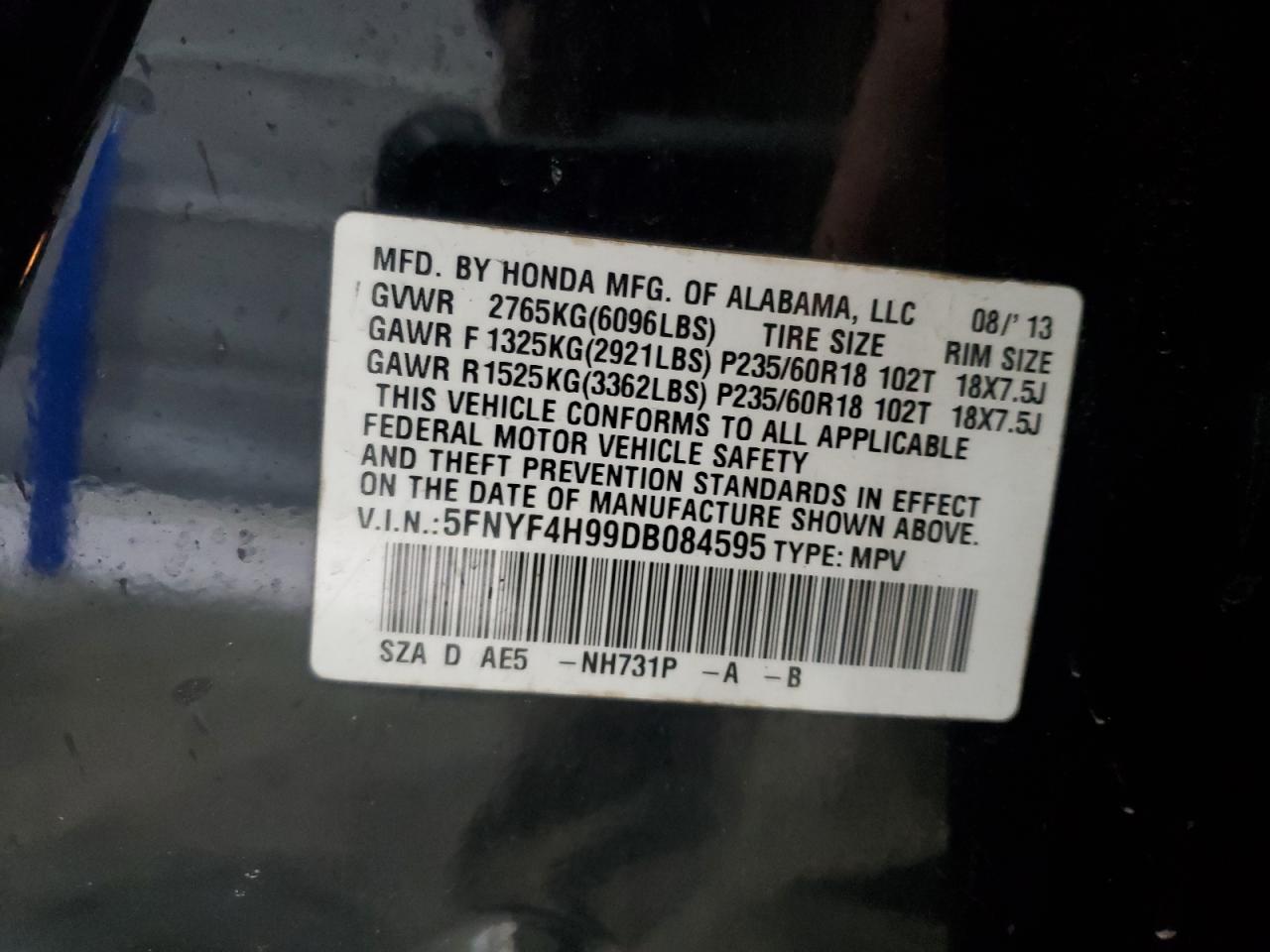 2013 Honda Pilot - Image 13