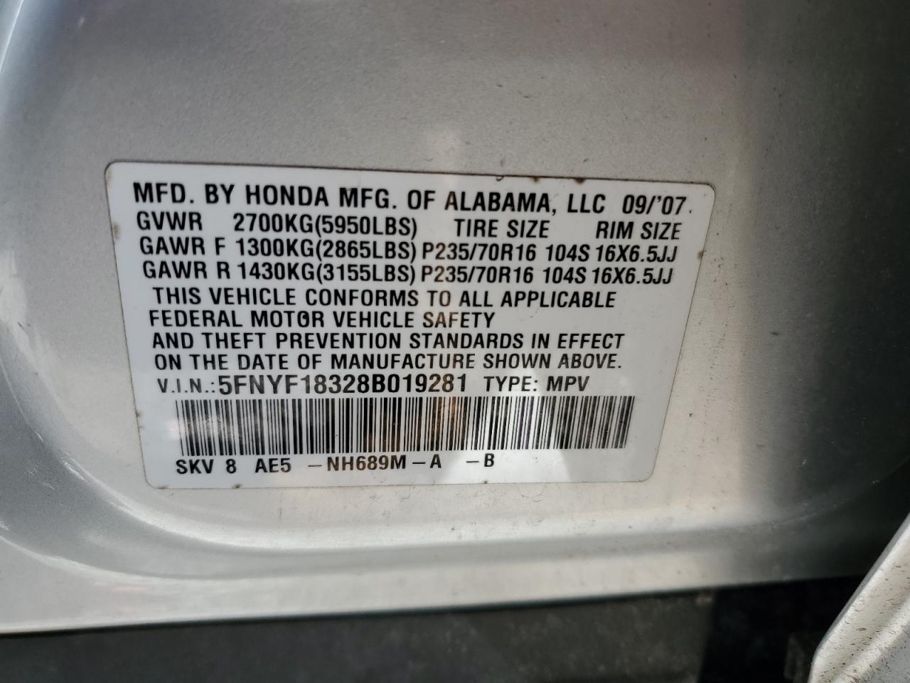 2008 Honda Pilot - Image 14