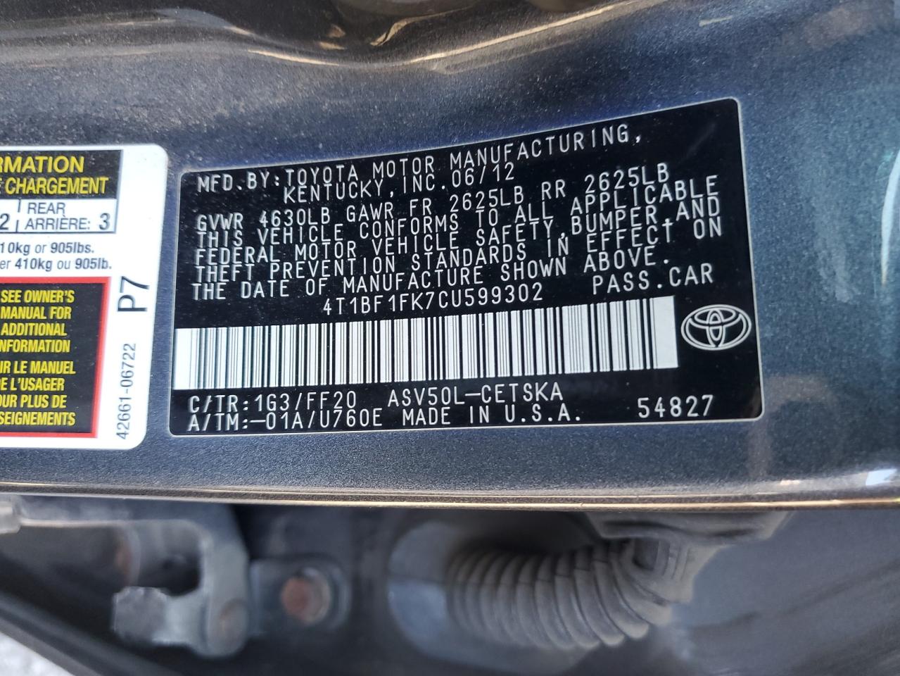 2012 Toyota Camry - Image 13