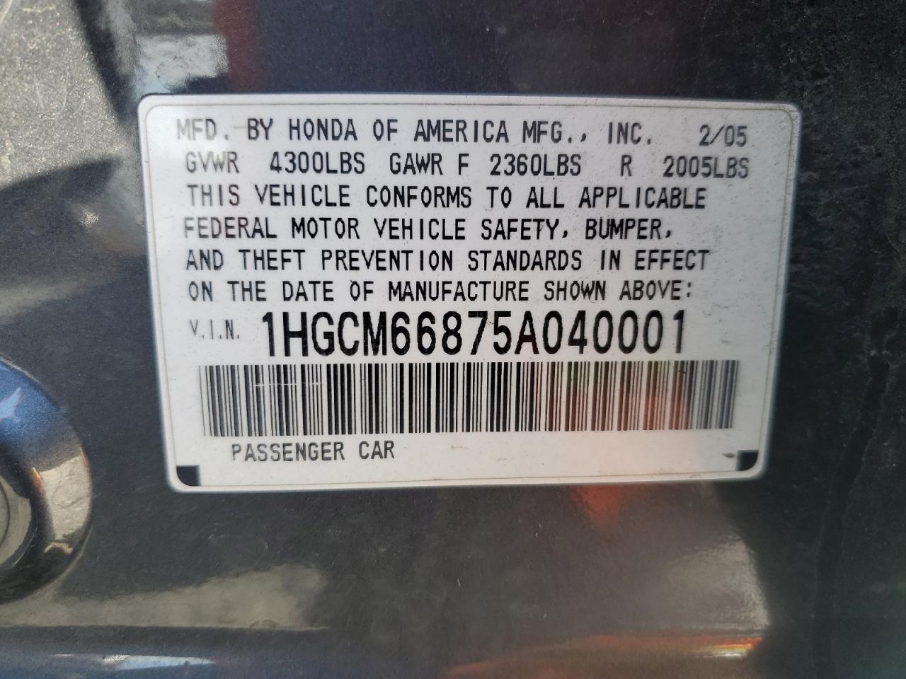 2005 Honda Accord - Image 14