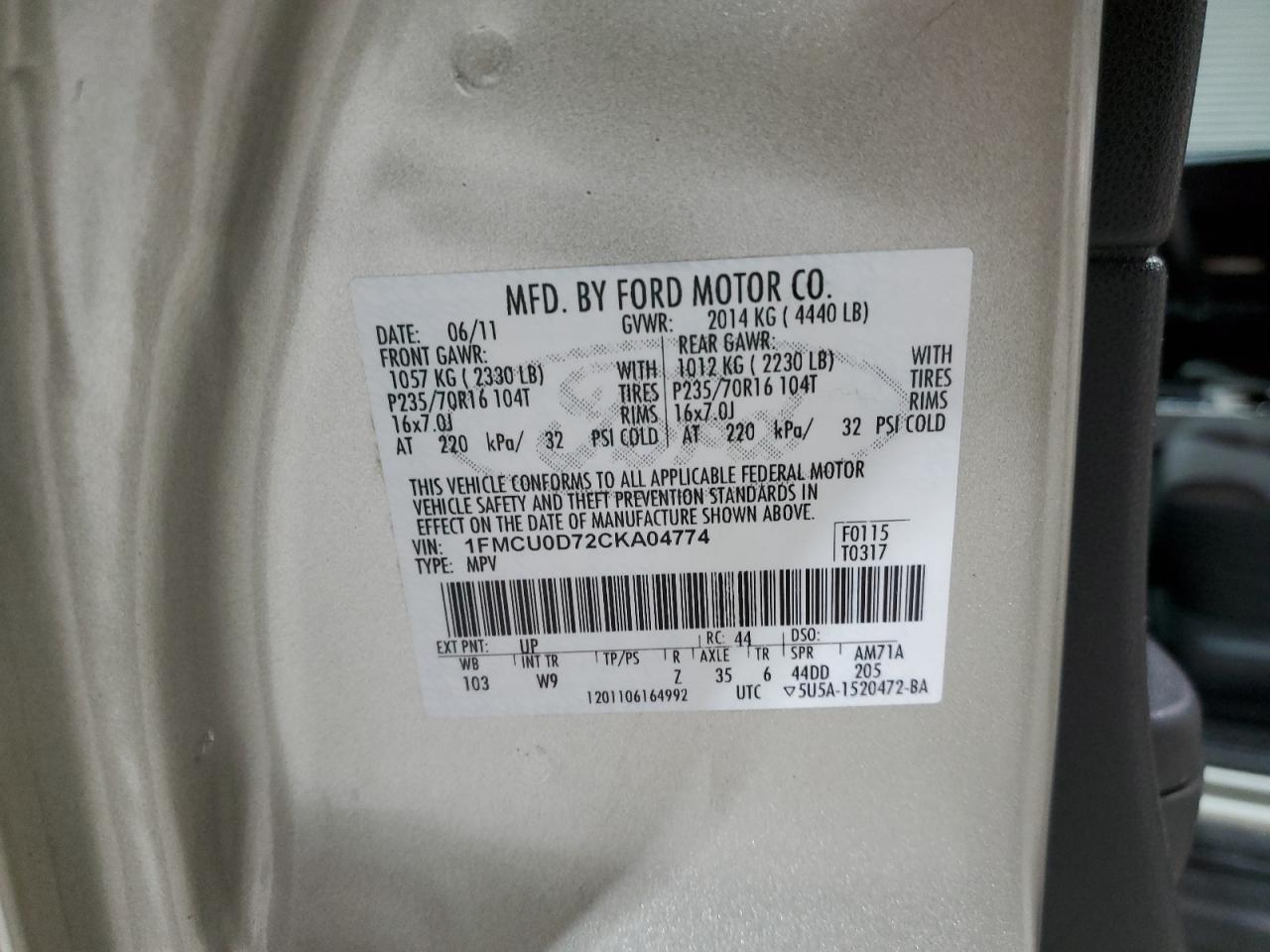 2012 Ford Escape - Image 13