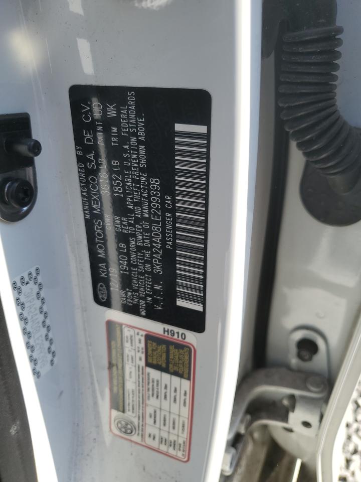 2020 Kia Rio Lx VIN: 3KPA24AD8LE299398 Lot: 48316315