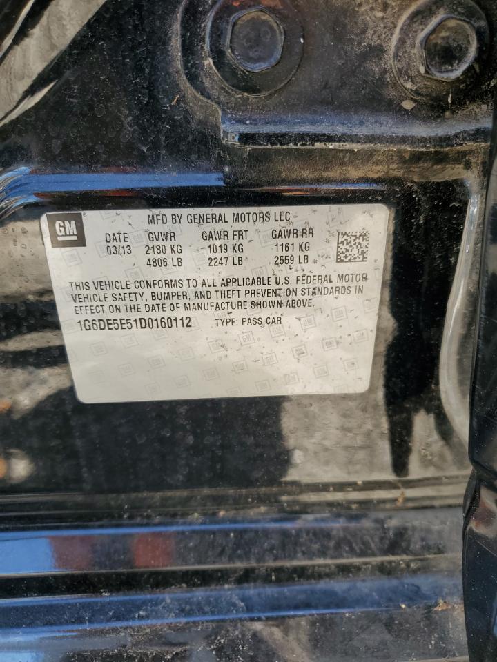 2013 Cadillac Cts Luxury Collection VIN: 1G6DE5E51D0160112 Lot: 48904435