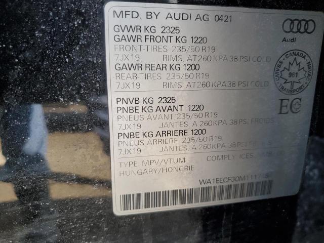 2021 AUDI Q3 PREMIUM PLUS S LINE 45