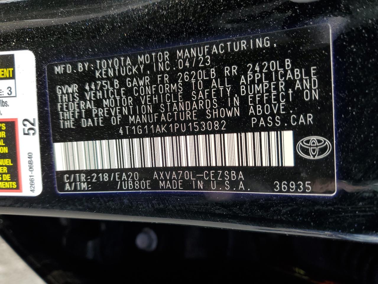 2023 Toyota Camry - Image 12