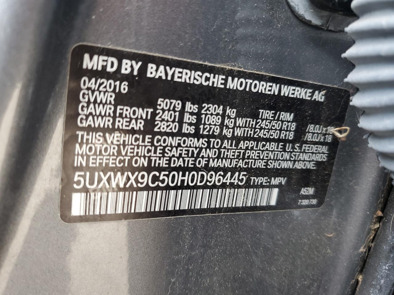 2017 BMW X3 - Image 13