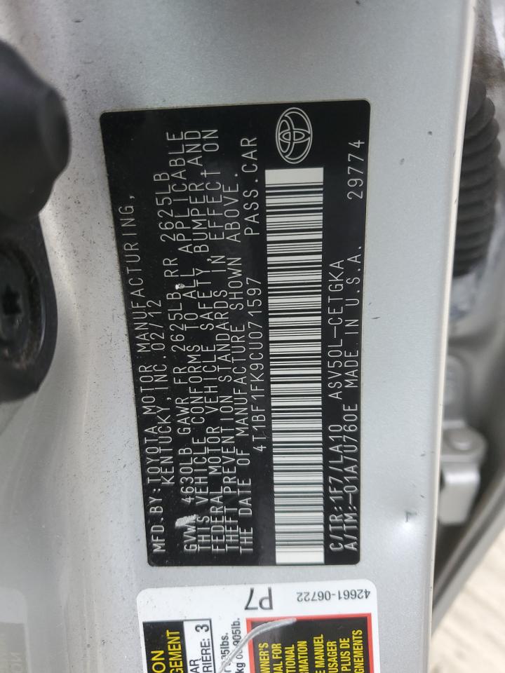 2012 Toyota Camry - Image 12