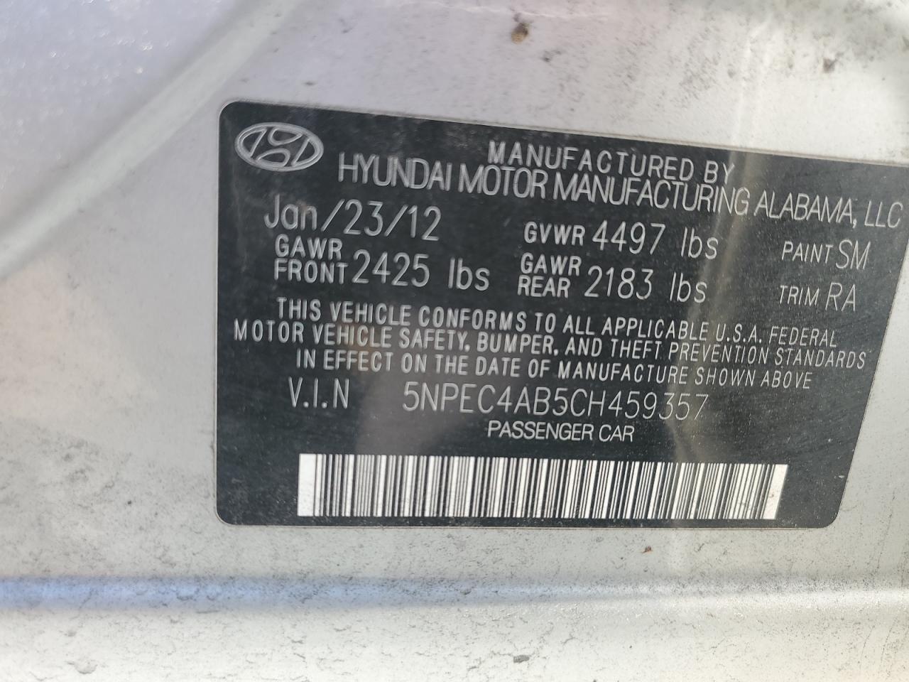 2012 Hyundai Sonata - Image 12