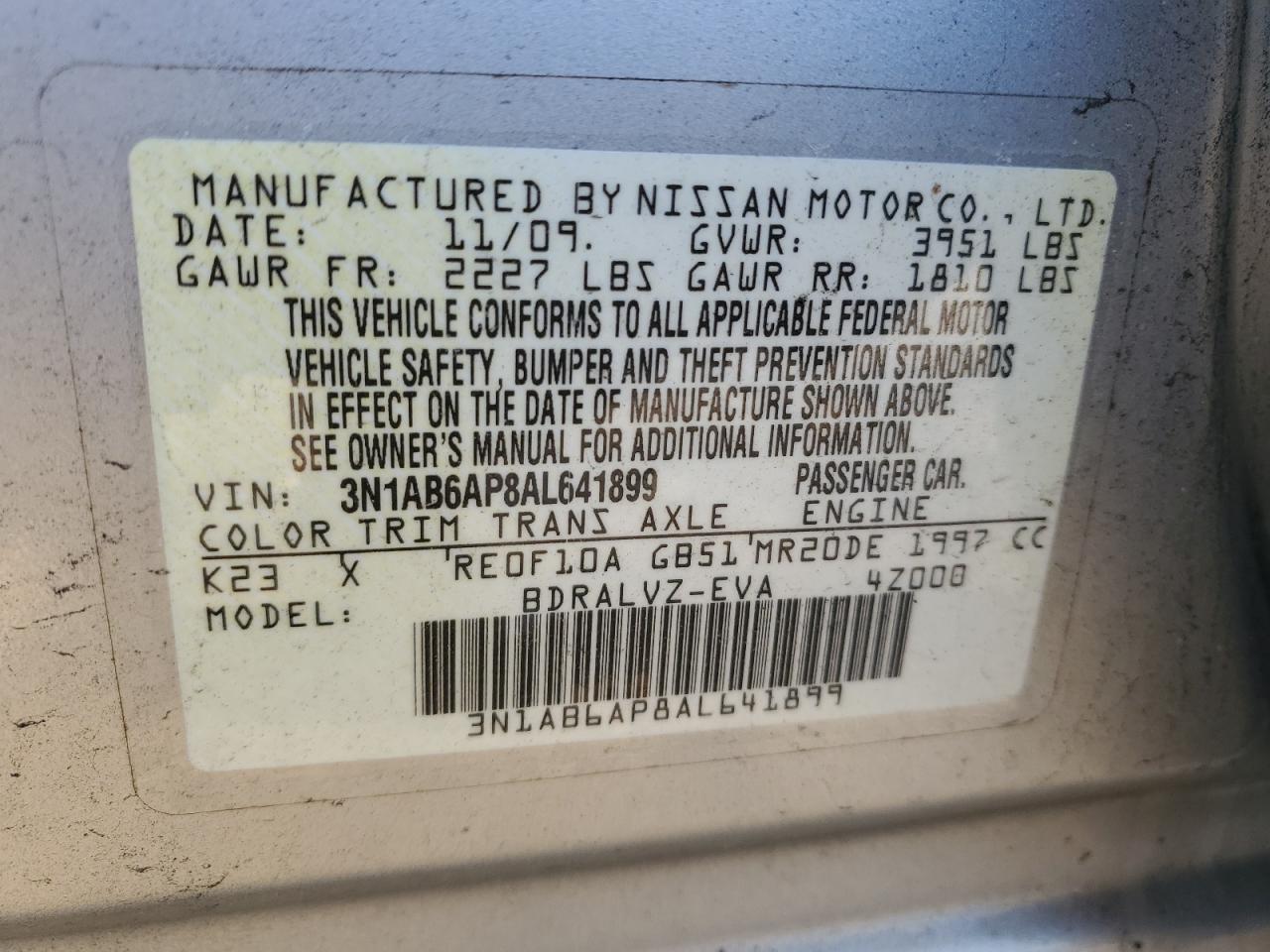 2010 Nissan Sentra - Image 12