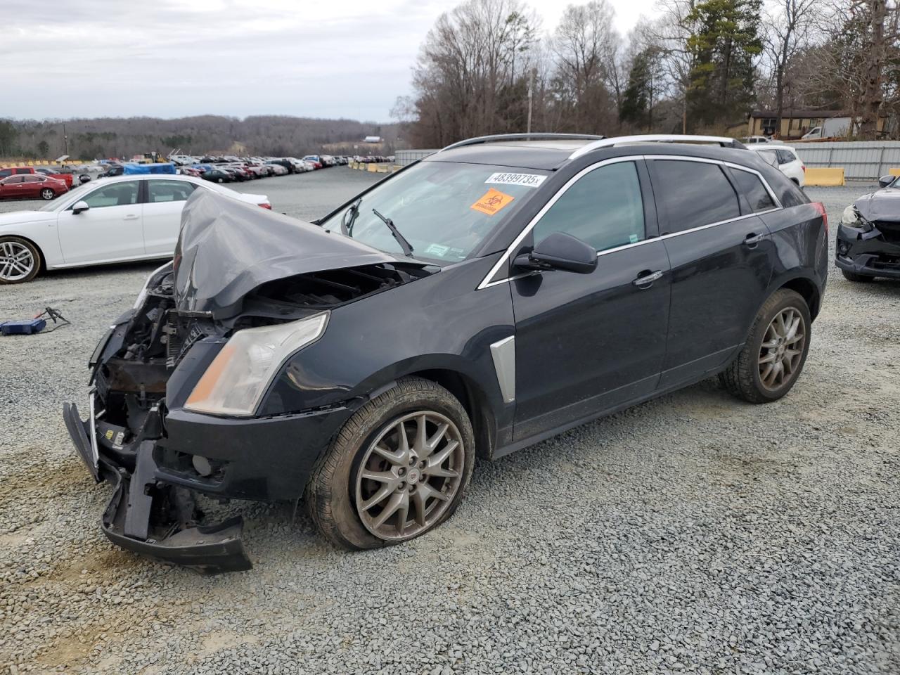 2014 CADILLAC SRX BLACK VIN: 3GYFNGE3XES577569