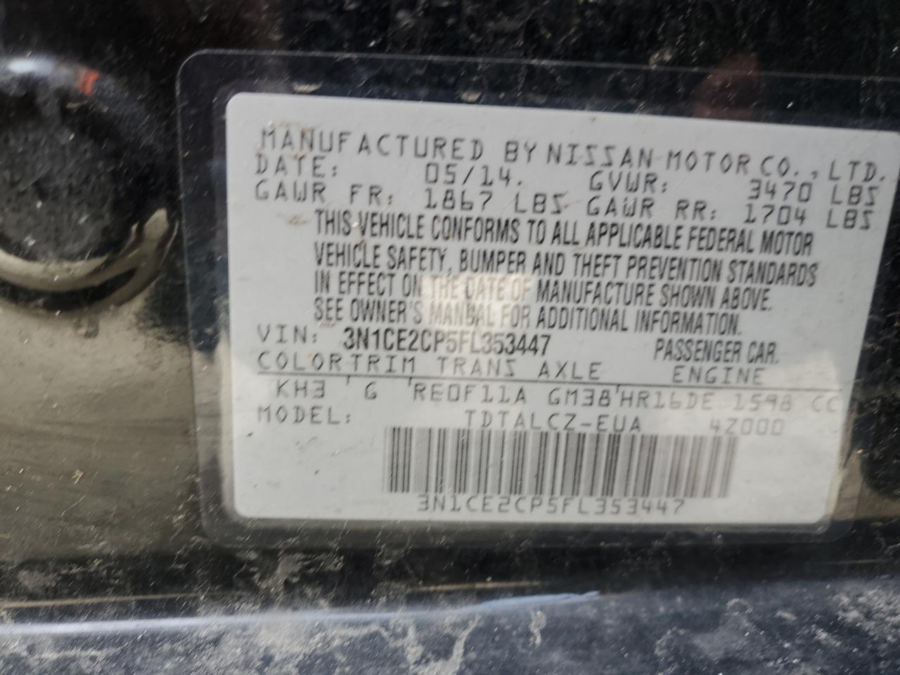 2015 Nissan Versa - Image 12