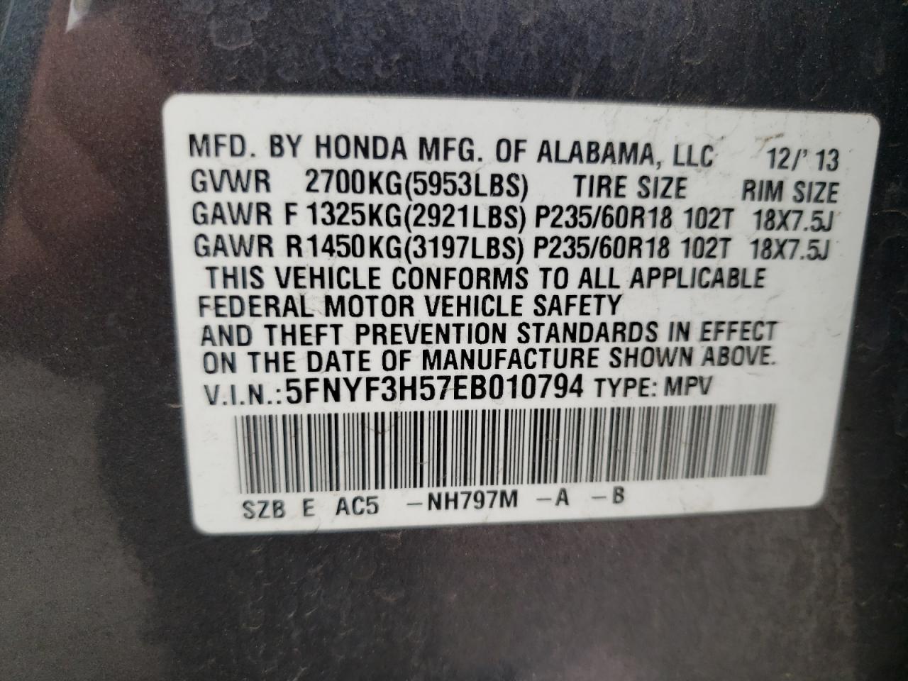 2014 Honda Pilot - Image 13