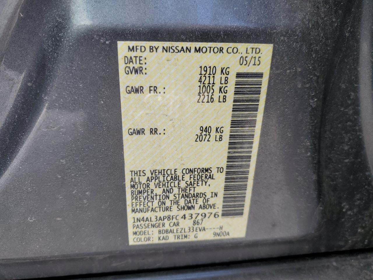 2015 Nissan Altima - Image 15