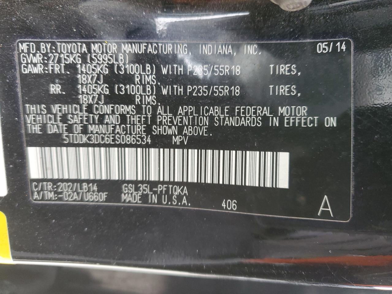 2014 Toyota Sienna - Image 14
