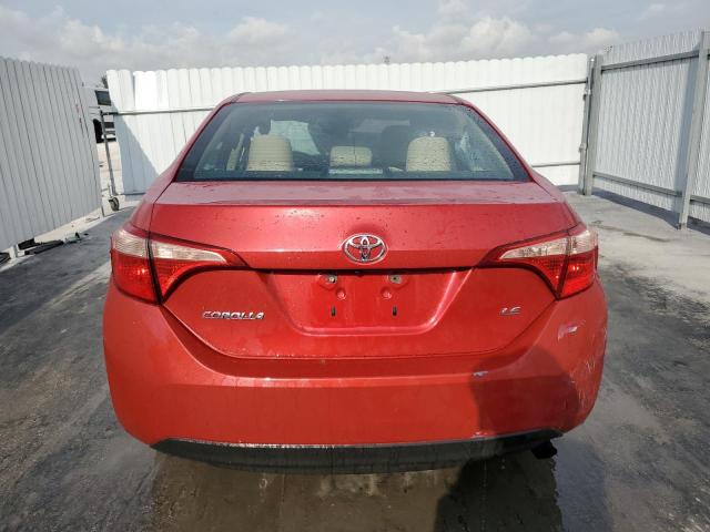  TOYOTA COROLLA 2018 Czerwony
