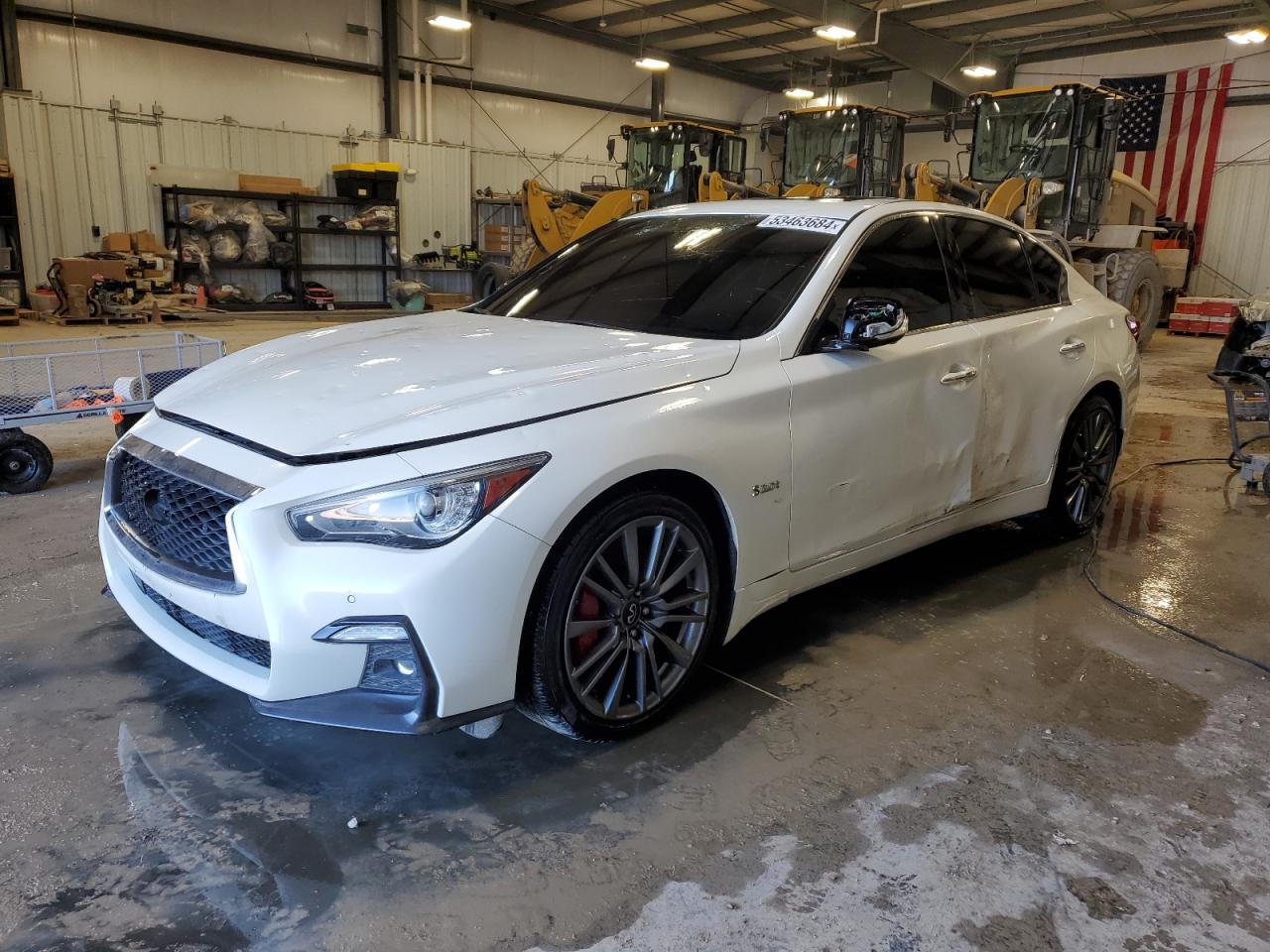 2020 Infiniti Q50 Red Sport 400 zu verkaufen in Bridgeton, MO - Hail