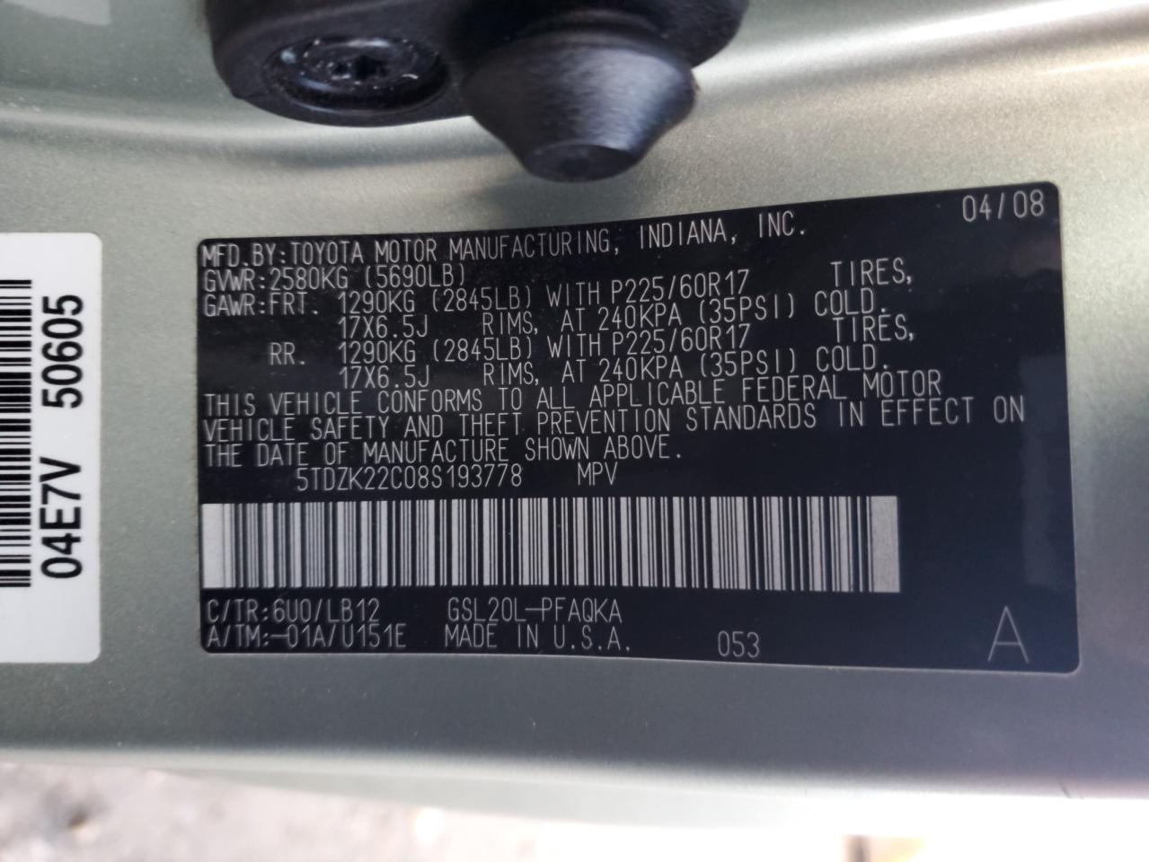 2008 Toyota Sienna - Image 13