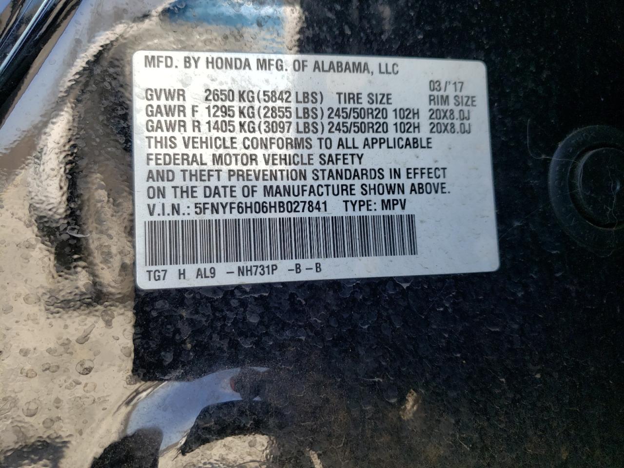 2017 Honda Pilot - Image 13