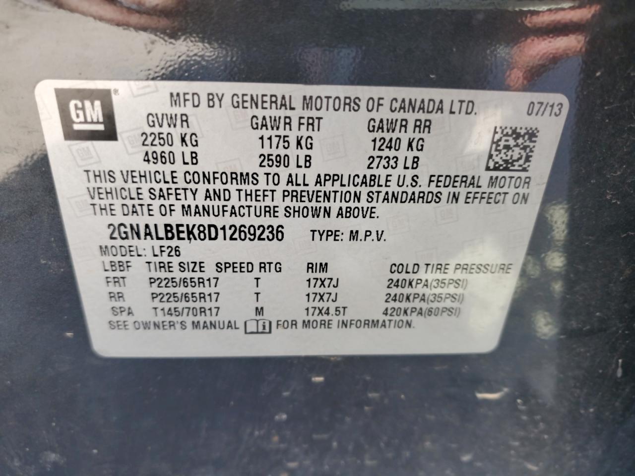 2013 Chevrolet Equinox - Image 13