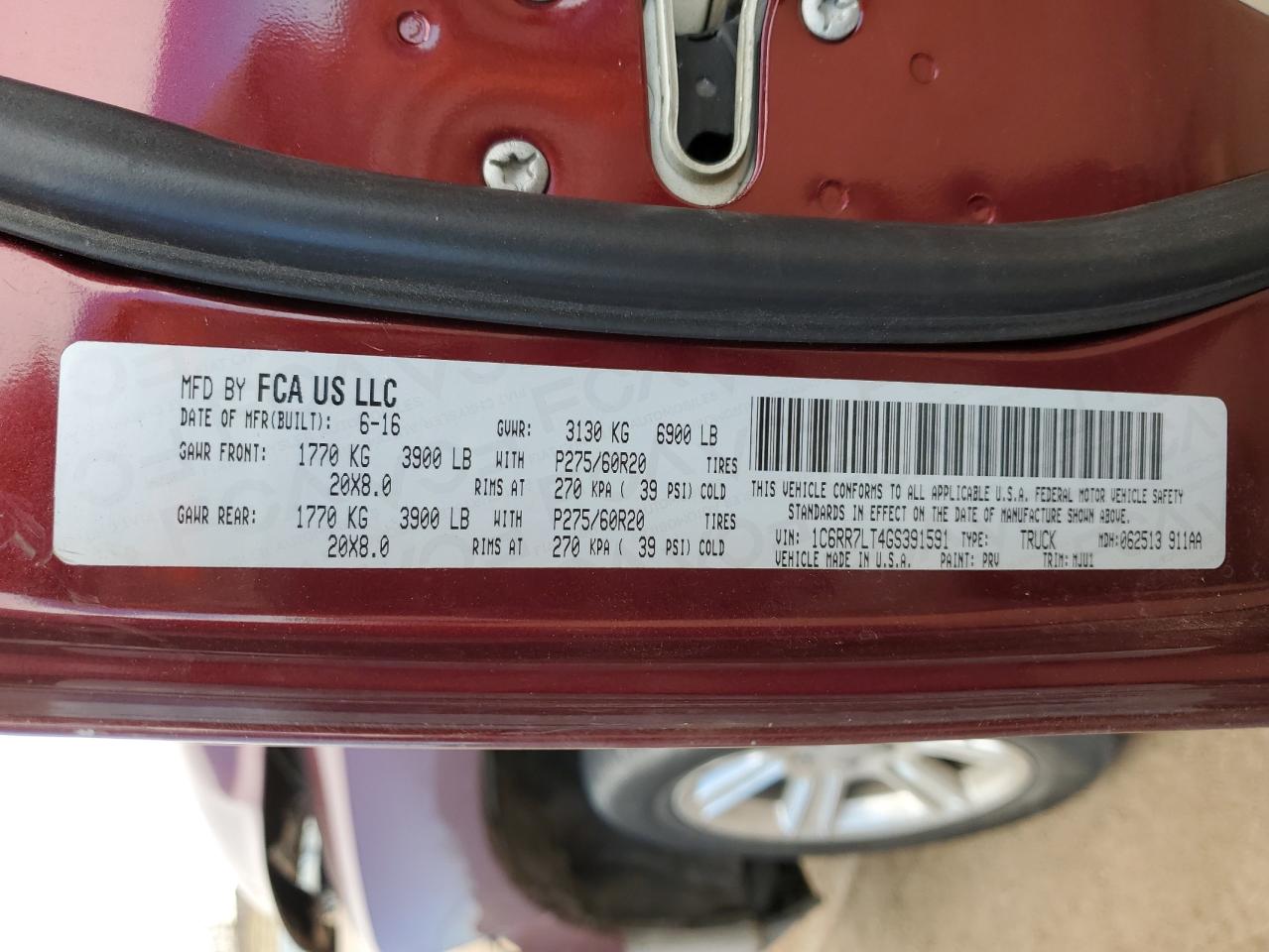 2016 RAM 1500 - Image 14