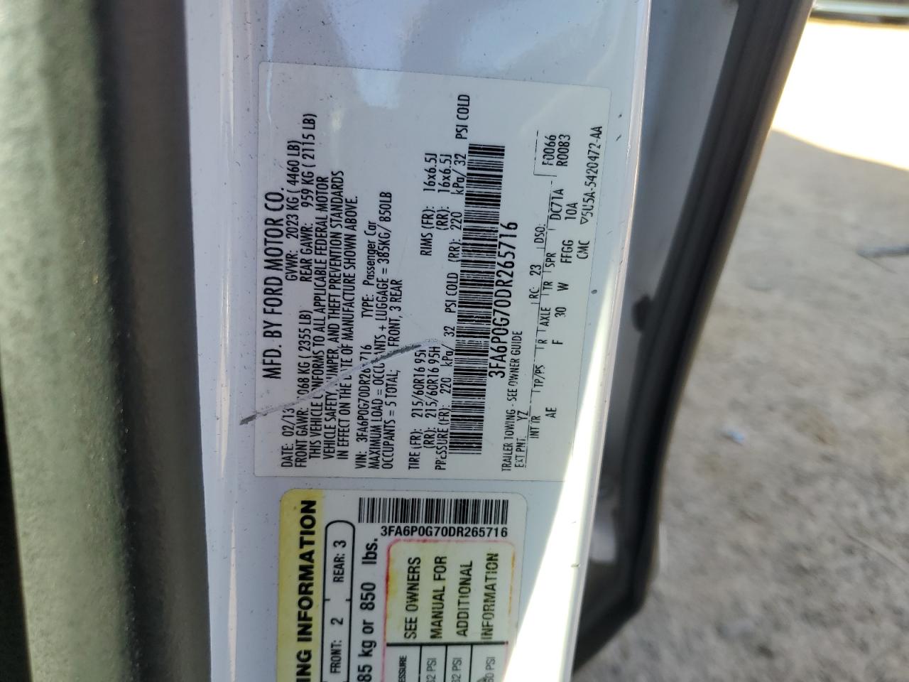 2013 Ford Fusion - Image 12