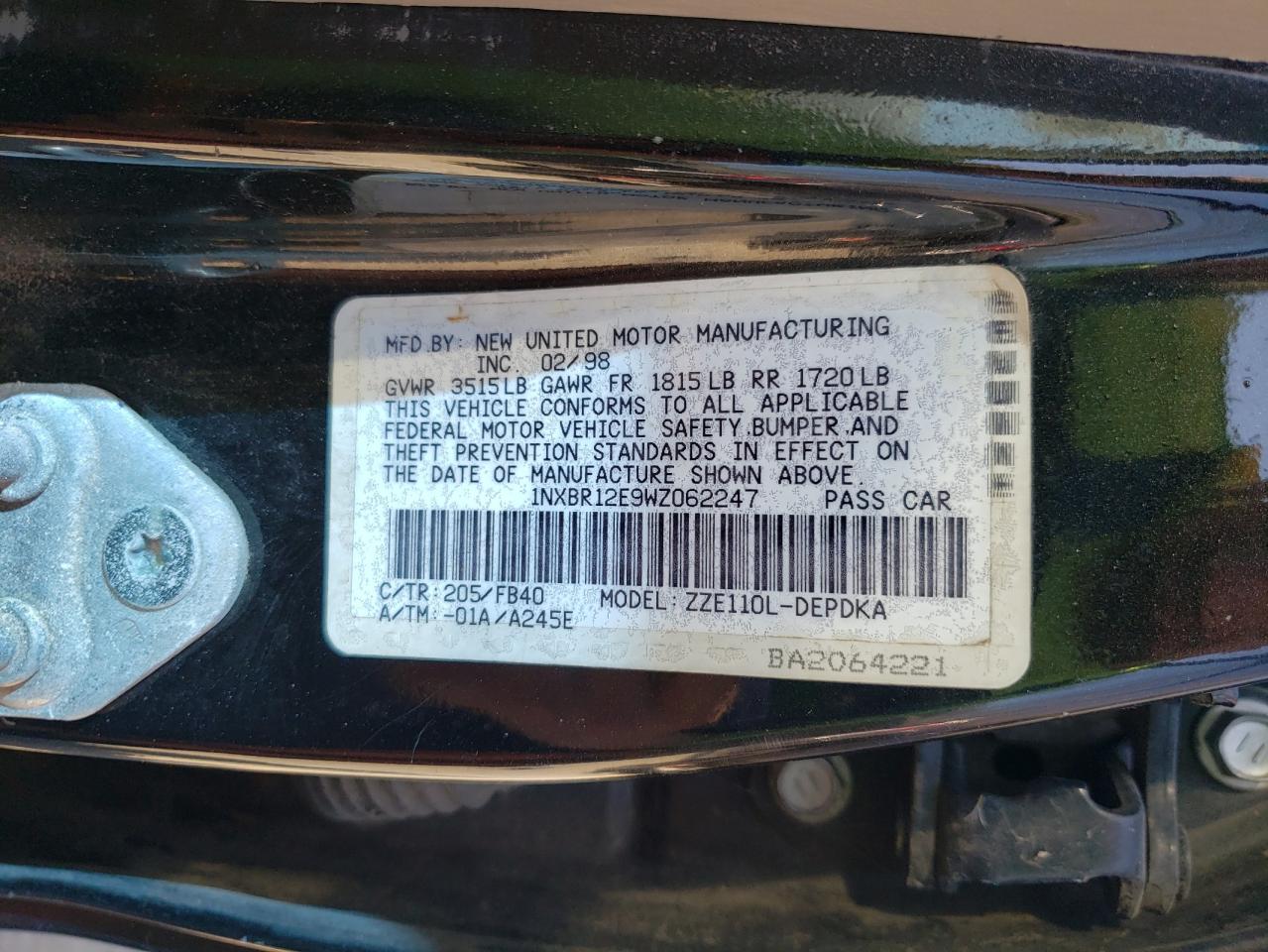1998 Toyota Corolla - Image 12