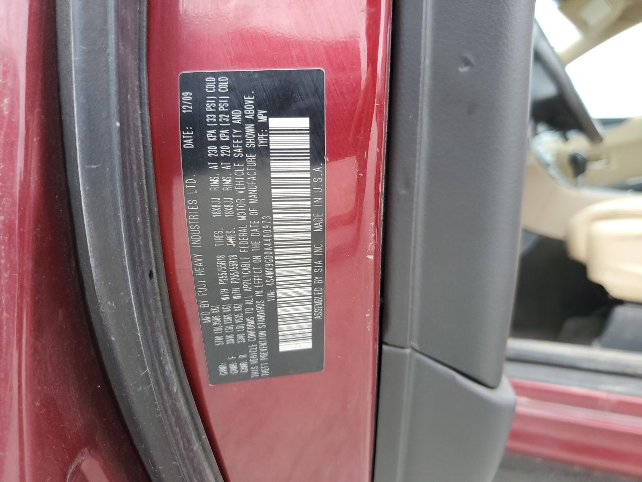 2010 Subaru Tribeca - Image 13