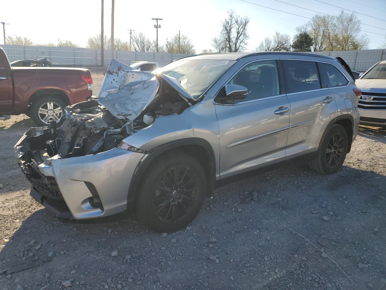 2019 Toyota Highlander Se на продаже в Oklahoma City, OK - Front End