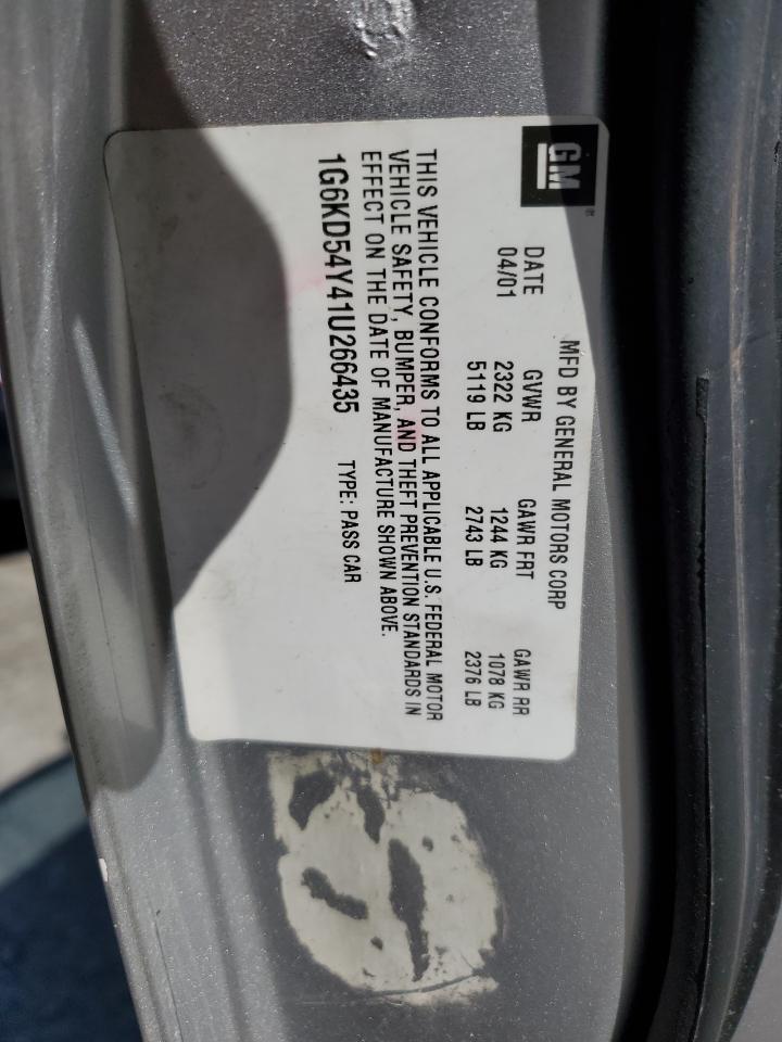 2001 Cadillac Deville VIN: 1G6KD54Y41U266435 Lot: 48174425