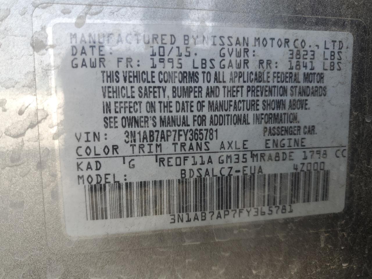 2015 Nissan Sentra - Image 12