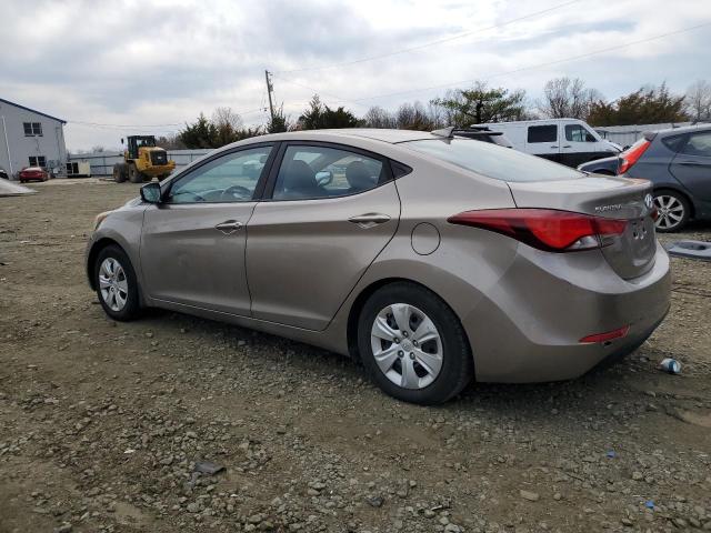 Sedans HYUNDAI ELANTRA 2016 tan