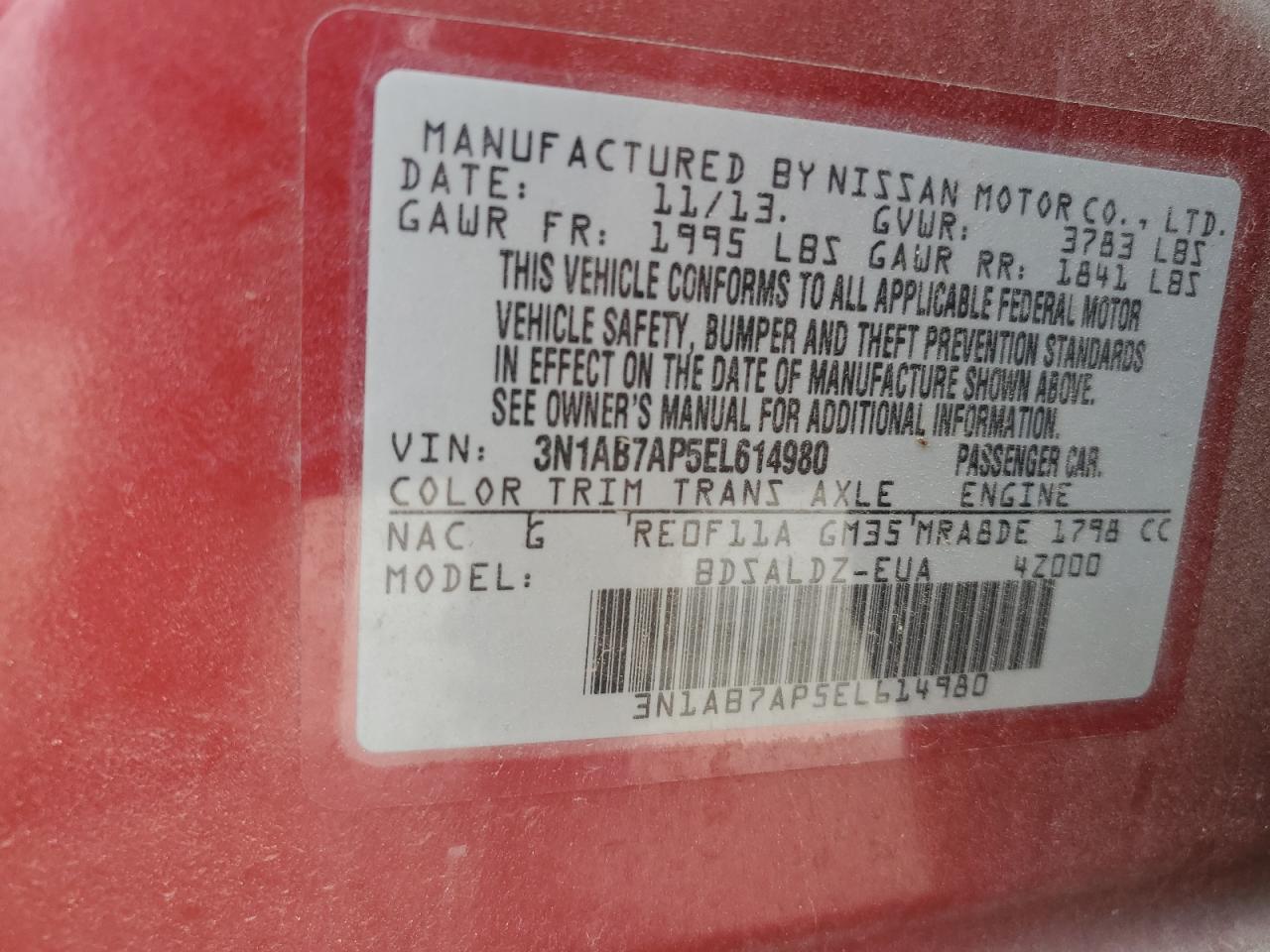 2014 Nissan Sentra - Image 12