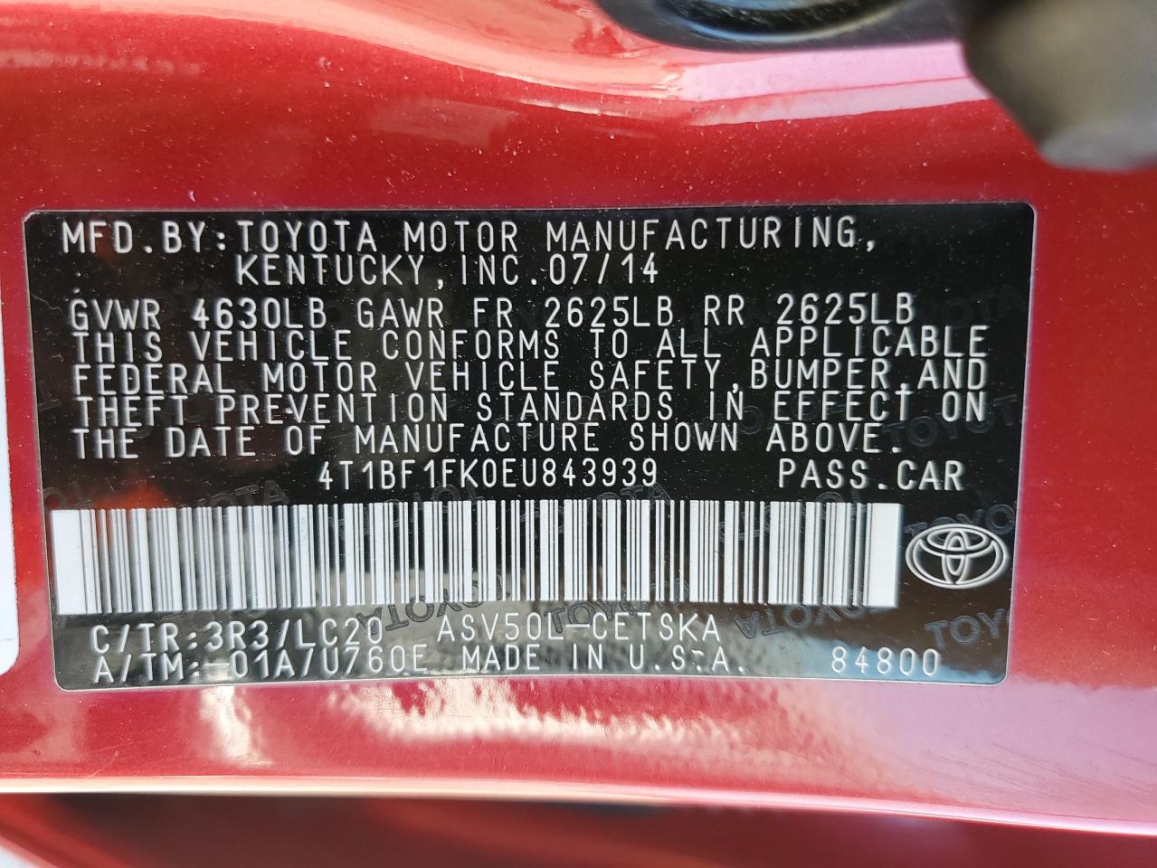 2014 Toyota Camry - Image 12