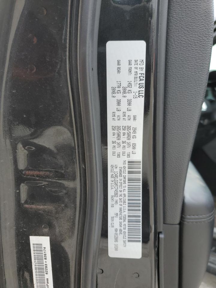 2015 Dodge Durango Limited VIN: 1C4RDJDG0FC745962 Lot: 49243285