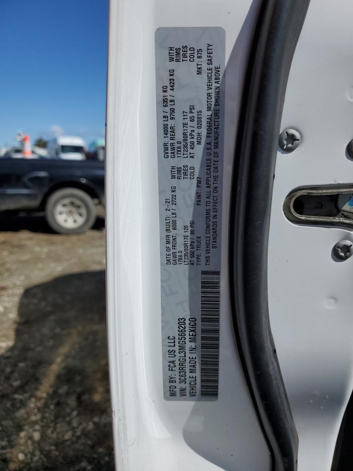 2021 Ram 3500 Tradesman VIN: 3C63RRGL3MG566203 Lot: 49477015